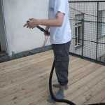 Bau der Dachterrasse